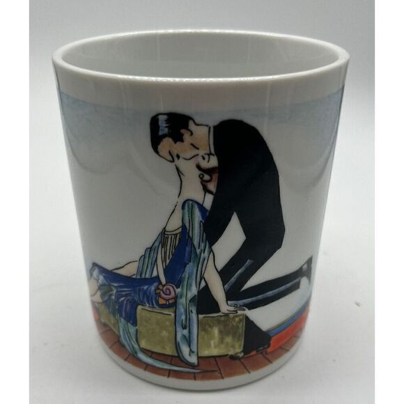 Chaleur Master Romantics Kissing Tito J Burrows Art Deco Ceramic Mug Picasso - Picture 1 of 8
